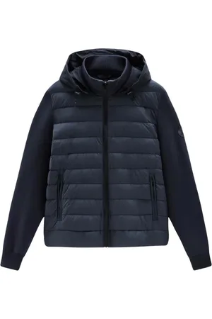 Woolrich Kurtki, Mężczyzna, Niebieski, S, Poliester, Kurtka puchowa