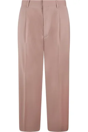 COSTUMEIN Spodnie, Mężczyzna, Różowy, XL, Spodnie wełniane z przodem dart