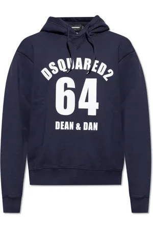 Dsquared2 Bluzy, Mężczyzna, Niebieski, XL, Bluza z logo