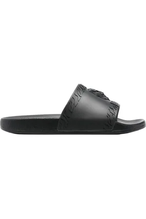 Roberto Cavalli Buty, Kobieta, Czarny, 36 EU, Sandały z Elastanu i Logo