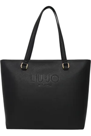 Liu Jo Torebki, Kobieta, Czarny, ONE SIZE, Torba z eko-skóry z logo