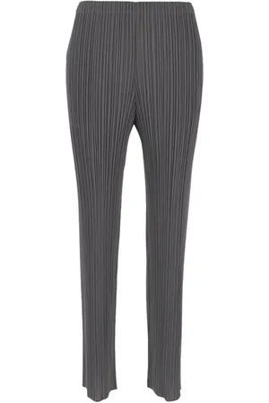 Issey Miyake Spodnie, Kobieta, Szary, L, Slim-fit Trousers