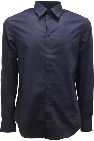 Emporio Armani Koszule, Mężczyzna, Niebieski, S, Nowoczesna Koszula Emporio Model