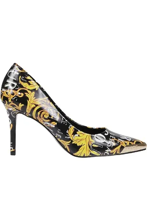 VERSACE Buty, Kobieta, Wielobarwność, 39 EU, Barocco All Over Print Dekolt dla Kobiet
