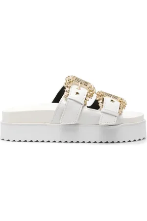 VERSACE Buty, Kobieta, Biały, 36 EU, Arizona Białe Kapcie Kobiety Dorosłe