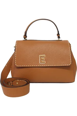 ERMANNO SCERVINO Torebki, Kobieta, brązowy, ONE SIZE, Kopertówka z eko skóry z logo