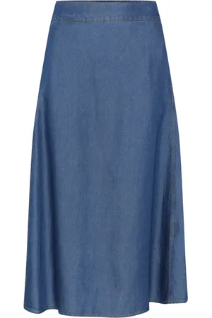 INWEAR Spódnice, Kobieta, Niebieski, 2XS, Spódnica A-line w Średnim Niebieskim
