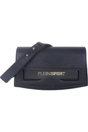 Philipp Plein Torebki, Kobieta, Czarny, ONE SIZE, Torba na ramię z srebrnym logo