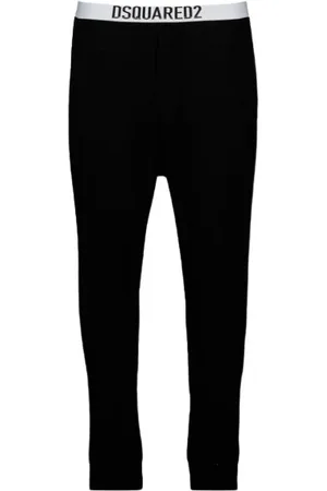 Dsquared2 Spodnie, Kobieta, Czarny, L, Legginsy do biegania z logo - Rozmiar L, Bestseller 40