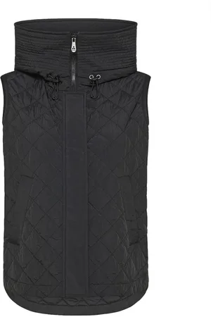 Peuterey Kurtki, Kobieta, Czarny, M, Nylon, Czarna Pikowana Kurtka z Kapturem z Nylonu