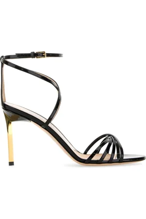 Tom Ford Buty, Kobieta, Czarny, 36 EU, Sandały z lakierowanej skóry