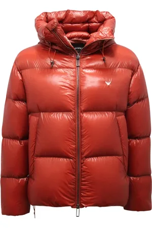 Emporio Armani Kurtki, Mężczyzna, Czerwony, M, Kurtka puchowa Emporio w spalonym pomarańczu