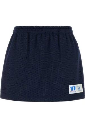 Alexander Wang Szorty, Kobieta, Niebieski, XS, Granatowa Spódnica-Spodenki z Poliestru