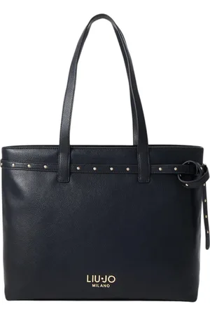 Liu Jo Torebki, Kobieta, Czarny, ONE SIZE, Torba tote z eko-skóry z logo