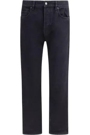 Saint Laurent Jeansy, Mężczyzna, Czarny, W33, Klasyczne Bawełniane Jeansyy Straight Fit