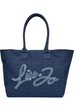 Liu Jo Torebki, Kobieta, Niebieski, ONE SIZE, Bawełna, Torba shopper jeansowa niebieska