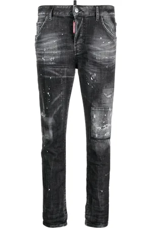 Dsquared2 Jeansy, Kobieta, Czarny, XS, Stylowe Jeansyy