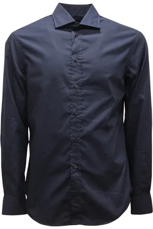 Emporio Armani Koszule, Mężczyzna, Niebieski, M, Nowoczesna Koszula Emporio Model H31Cmb