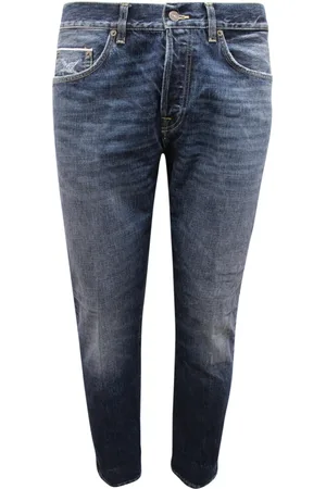 Dondup Jeansy, Mężczyzna, Niebieski, W36, Spodnie Icon Regular Fit Made in Italy