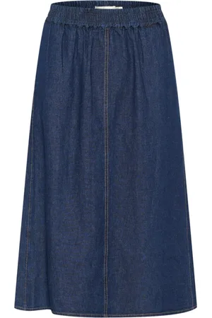 INWEAR Spódnice, Kobieta, Niebieski, 2XS, Klasyczna niebieska spódnica dżinsowa
