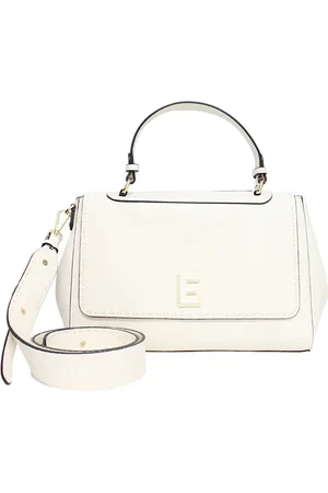 ERMANNO SCERVINO Torebki, Kobieta, Beżowy, ONE SIZE, Kopertówka z eko skóry z logo