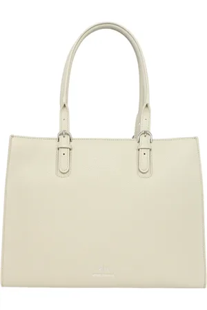 Armani Exchange Torebki, Kobieta, Beżowy, ONE SIZE, Torba shopper z eko skóry z logo