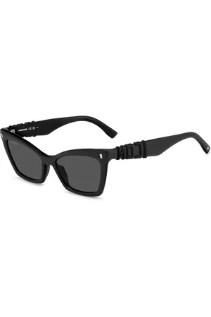Dsquared2 Akcesoria, Kobieta, Czarny, 55 MM, Ikoniczne Okulary Przeciwsłoneczne 003/Ir