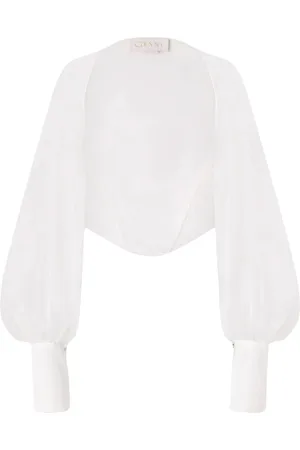 GENNY Kurtki, Kobieta, Biały, XS, Organza, Biały Organza Okrycie Ramion