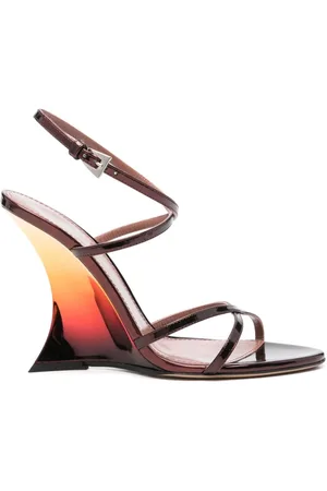 PARIS TEXAS Buty, Kobieta, brązowy, 38 EU, Bordowe sandały na stylowe letnie wyjścia