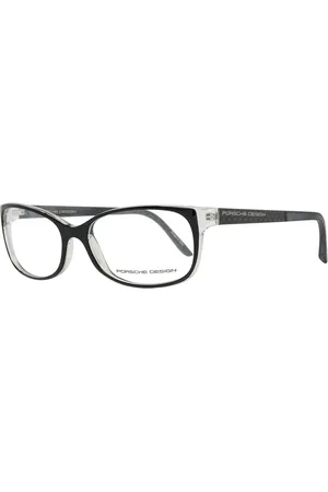 Porsche Design Akcesoria, Kobieta, Czarny, ONE SIZE, Czarne Okulary Optyczne Damskie Styl Prostokątny