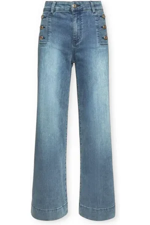Elena Miro Jeansy, Kobieta, Niebieski, 2XL, Denim, Jeansyy marynarskie z 5 kieszeniami, "Mary"