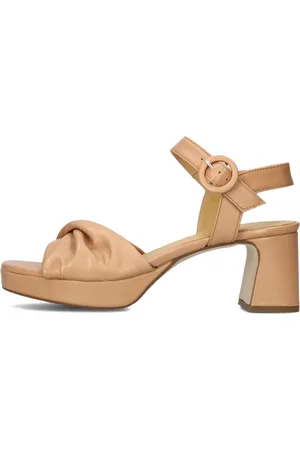 CTWLK. Buty, Kobieta, Beżowy, 38 EU, Eleganckie Sandały na Obcasie Ankara