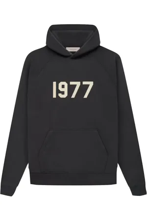 FEAR OF GOD Bluzy, Mężczyzna, Czarny, M, Vintage 1977 Hoodie Iron
