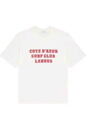 LANEUS Koszulki, Mężczyzna, Biały, L, Bawełna, Jersey t-shirt logo