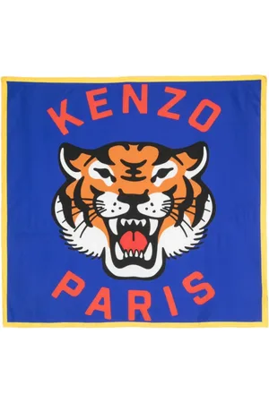 Kenzo Akcesoria, Kobieta, Wielobarwność, ONE SIZE, Jedwabny Szal