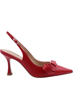 Lola Cruz Buty, Kobieta, Czerwony, 39 EU, Czerwone Slingback Sandały
