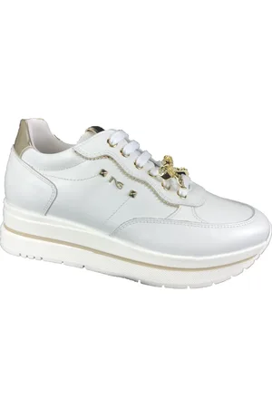 Nero Giardini Buty, Kobieta, Biały, 40 EU, Wygodne Sneakersy na Co Dzień