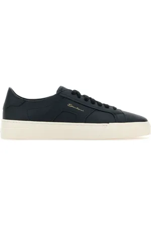 santoni Buty, Mężczyzna, Niebieski, 43 1/2 EU, Modne Sneakersy w Białym