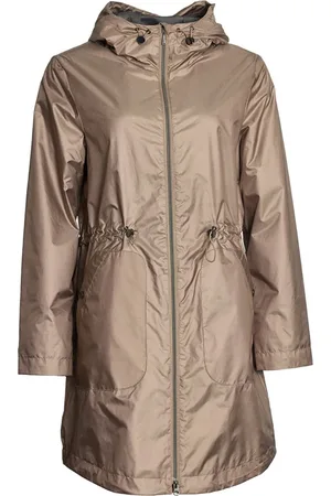 Danwear Kurtki, Kobieta, Beżowy, 3XL, Poliester, Lekka Taupe Kurtka Przejściowa