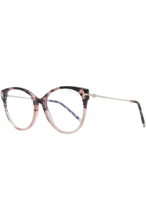Tom Ford Akcesoria, Kobieta, brązowy, ONE SIZE, Brązowe Okulary Optyczne Dla Kobiet Okrągły Styl
