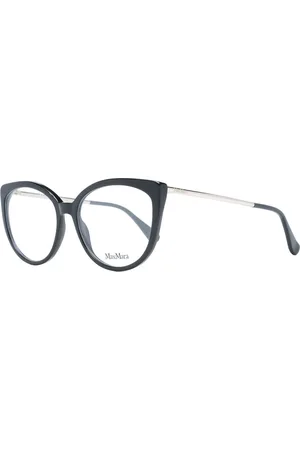 Max Mara Akcesoria, Kobieta, Czarny, ONE SIZE, Czarne Okulary Optyczne Cat Eye