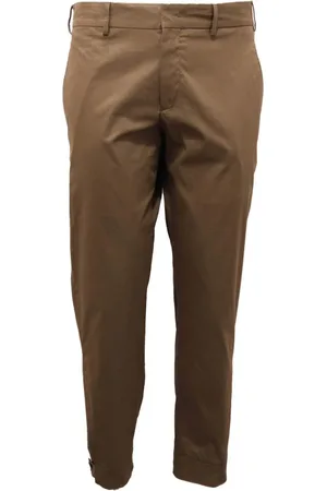 PT01 Spodnie, Mężczyzna, Zielony, L, Len, Spodnie Stretch Zeta CO Zielone
