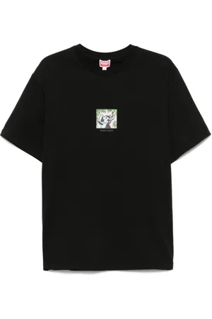 Kenzo Koszulki, Mężczyzna, Czarny, L, Czarny Crew Neck T-shirty i Polosy
