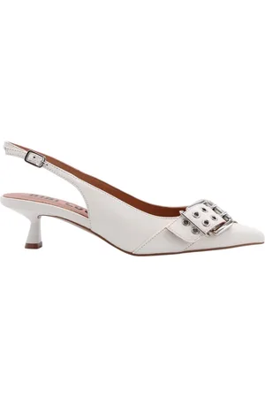 Bibi Lou Buty, Kobieta, Biały, 40 EU, Eleganckie Buty Slingback dla Kobiet