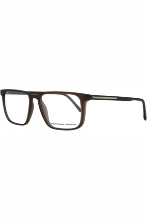 Porsche Design Akcesoria, Mężczyzna, brązowy, ONE SIZE, Brązowe Okulary Optyczne Mężczyźni Kwadratowy Styl