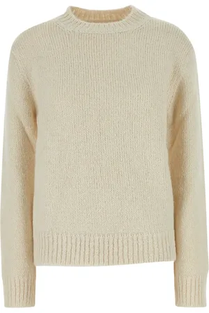 Jil Sander Swetry, Kobieta, Beżowy, S, Stylowy Sweter Z Długim Rękawem
