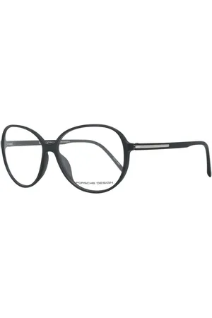 Porsche Design Akcesoria, Kobieta, Czarny, ONE SIZE, Czarne Okulary Optyczne Damskie Styl Okrągły