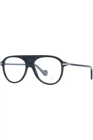Moncler Akcesoria, Mężczyzna, Czarny, ONE SIZE, Czarne Okulary Optyczne Aviator dla Mężczyzn