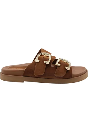 CTWLK. Buty, Kobieta, brązowy, 40 EU, Laos Wygodne Kapcie wsuwane