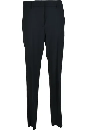Emporio Armani Spodnie, Kobieta, Niebieski, S, Spodnie z wełny z elastanem